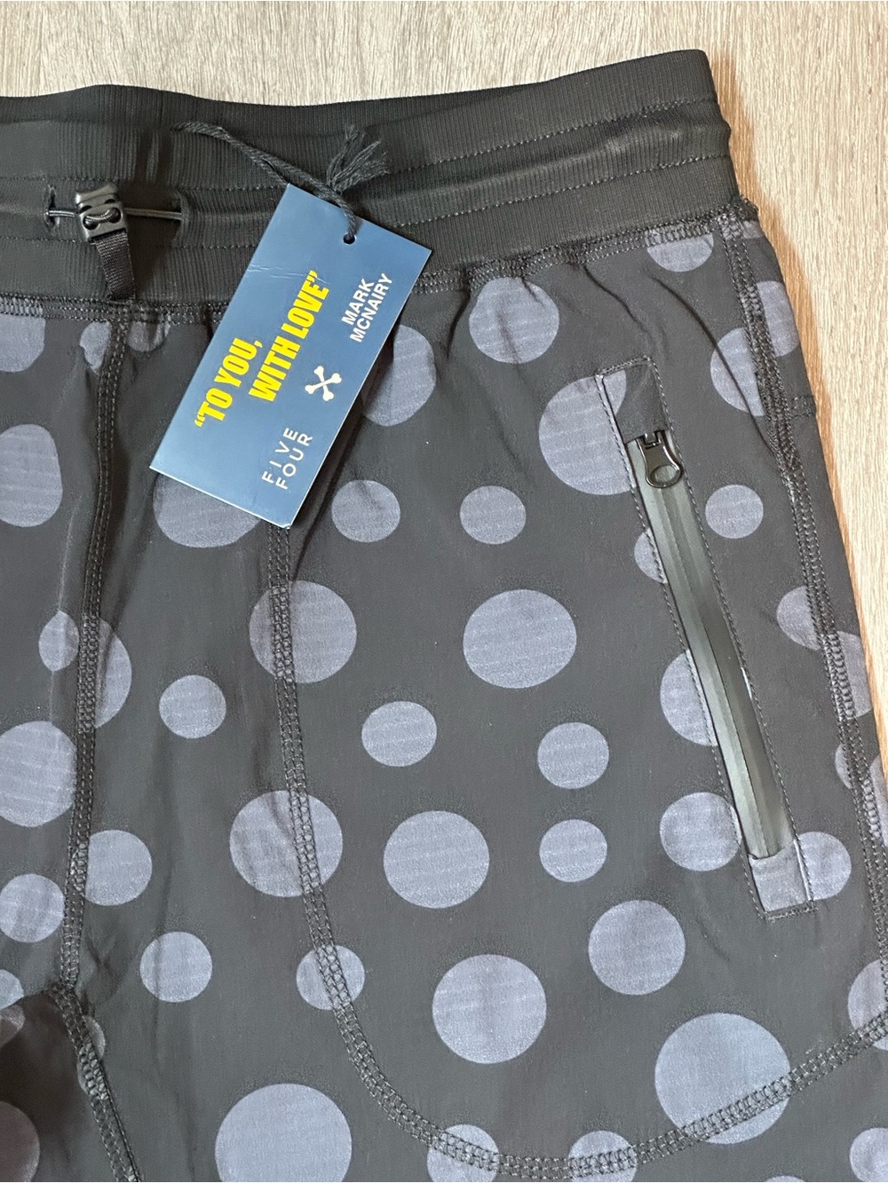 MARK MCNAIRY x FIVE FOUR | Men’s Small | Black ‘Daren’ Polka Dot Shorts - NWT!